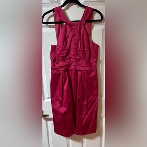 Elegant Pink Strapless Dress. Bridesmaid dress